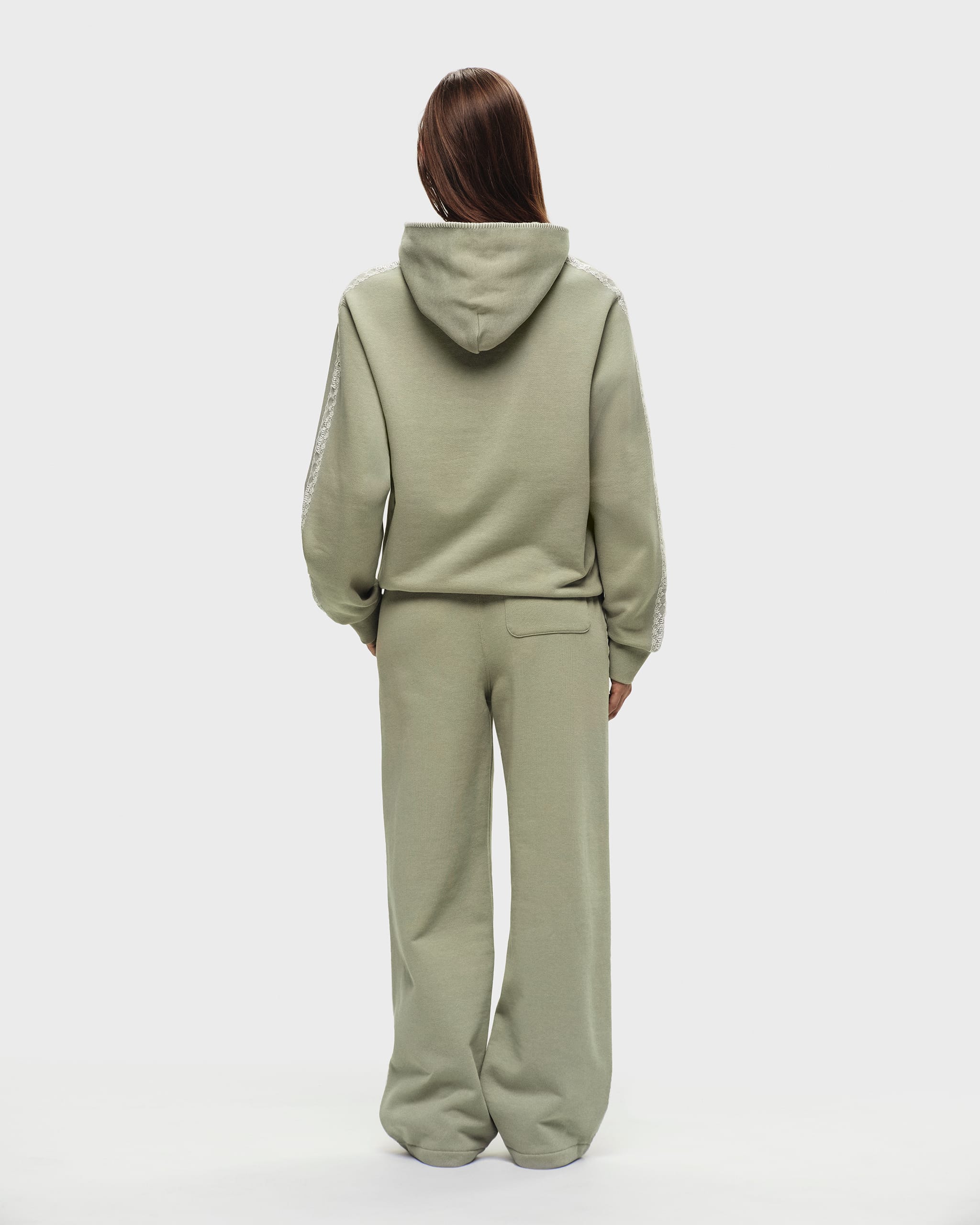 PUMA Lace Trim Fleece Hoodie