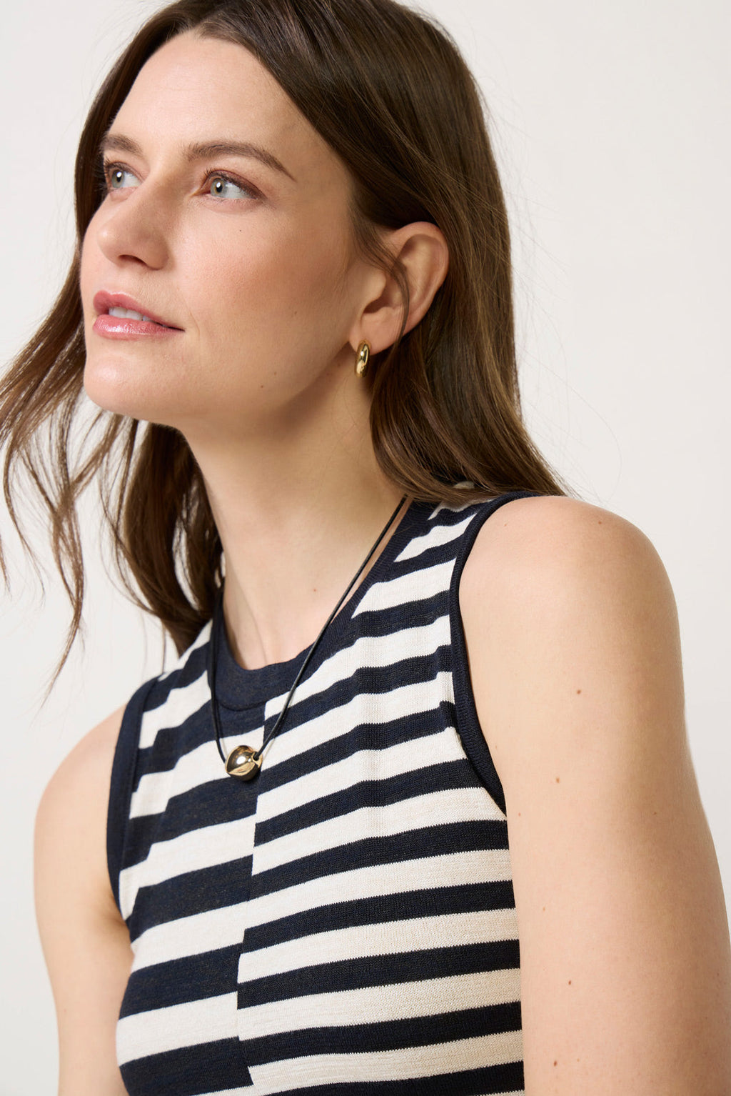 The Knit Mixed Stripe Tank