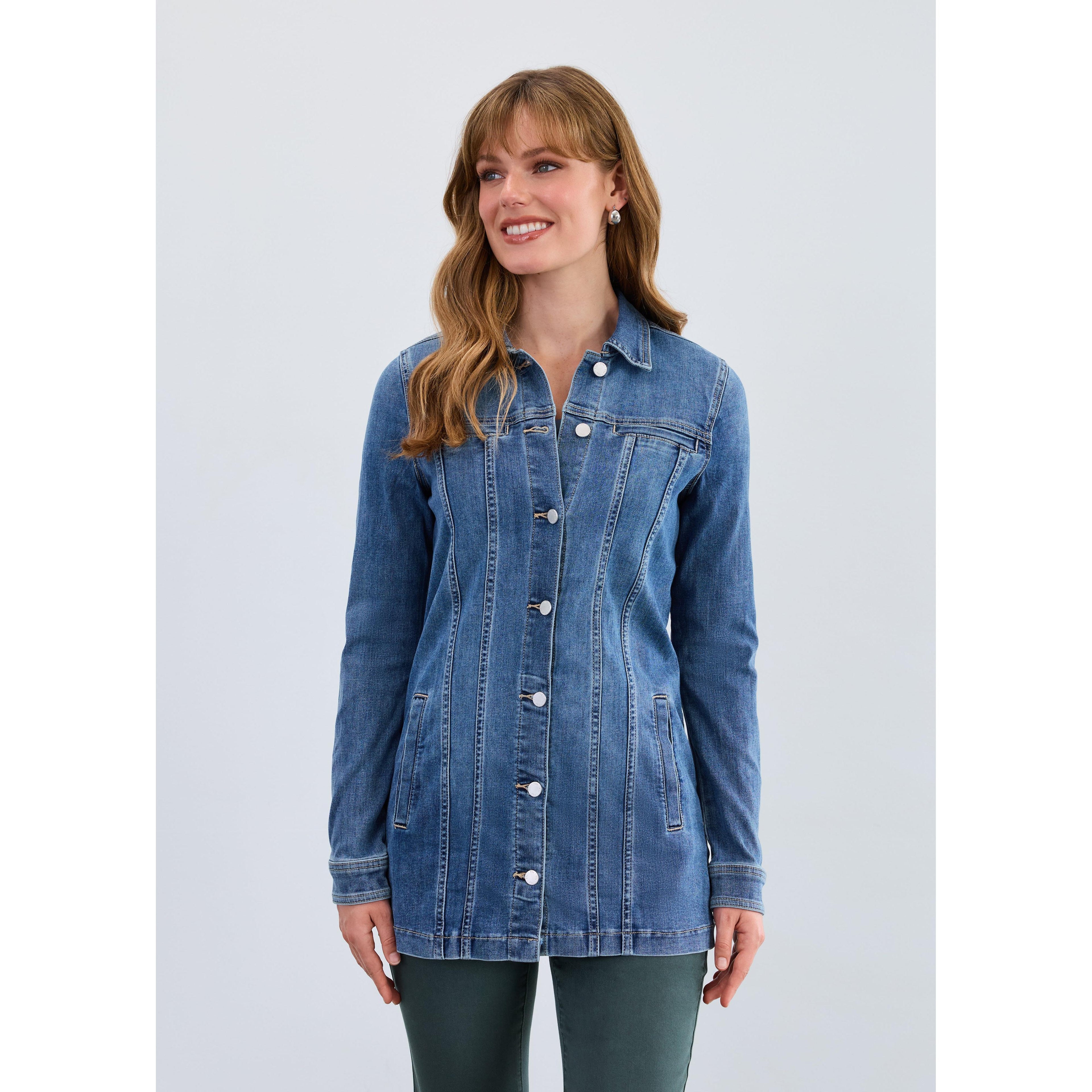 FDJ Women's Long Denim Jacket - Multiple Colours