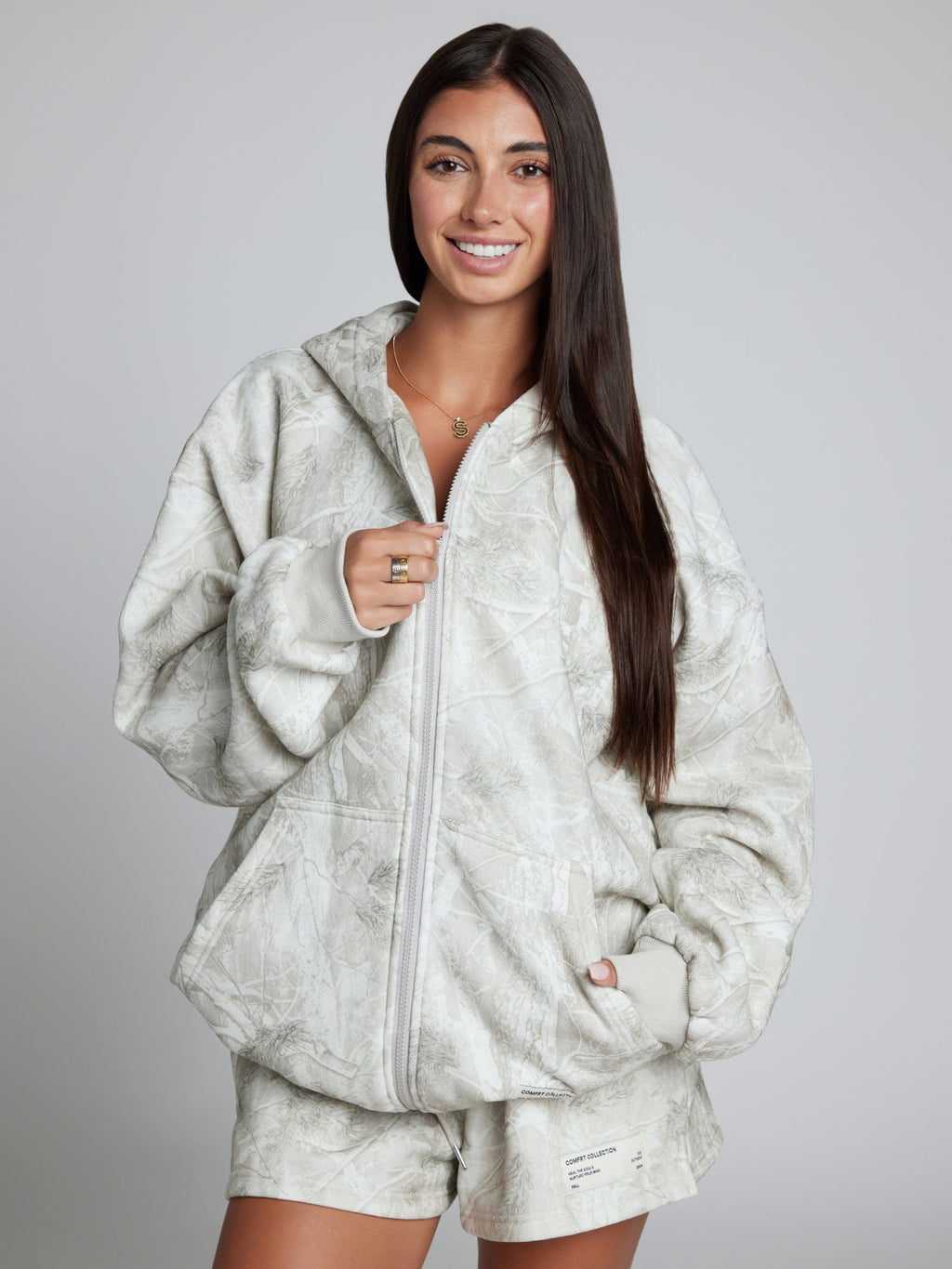 Camo Zip Hoodie