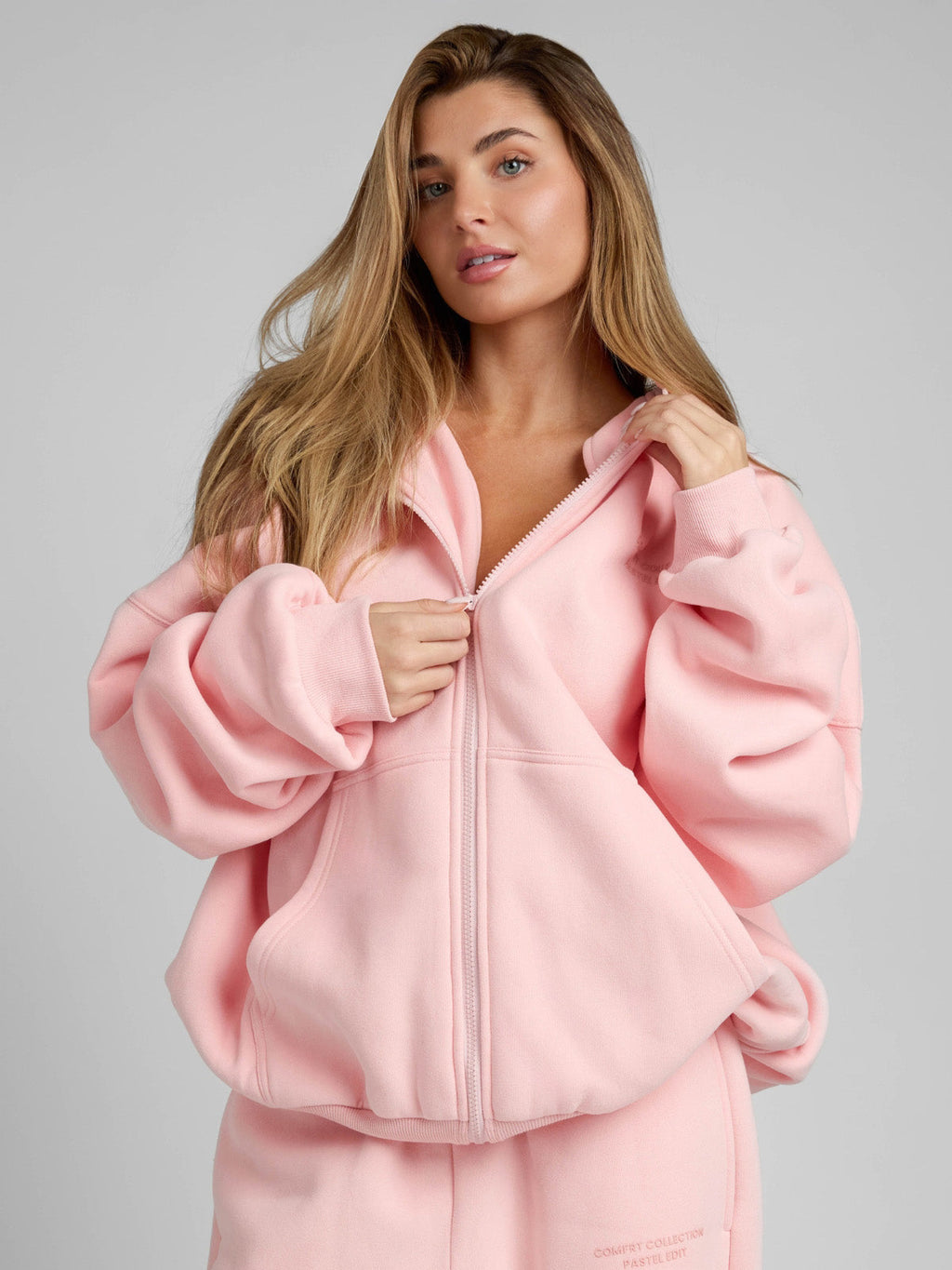 Pastel Zip Hoodie