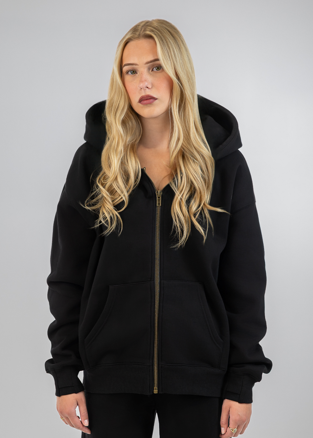 Heavyweight Zip Hoodie ¡ª Black (v3)