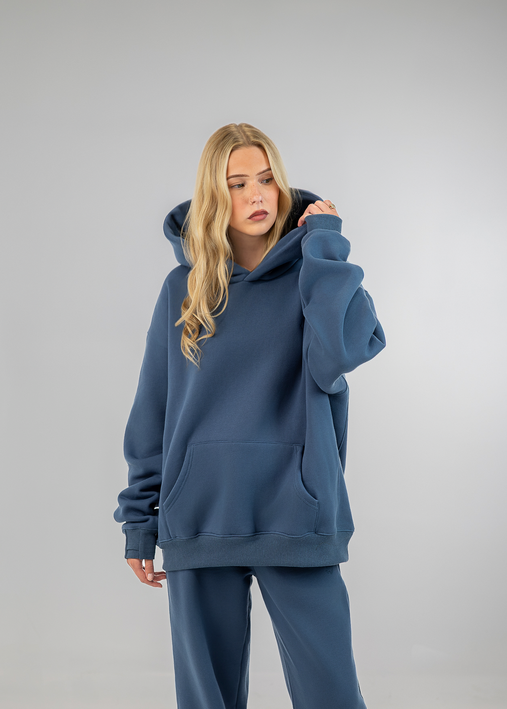 Heavyweight Pullover Hoodie ¡ª Denim (v3)