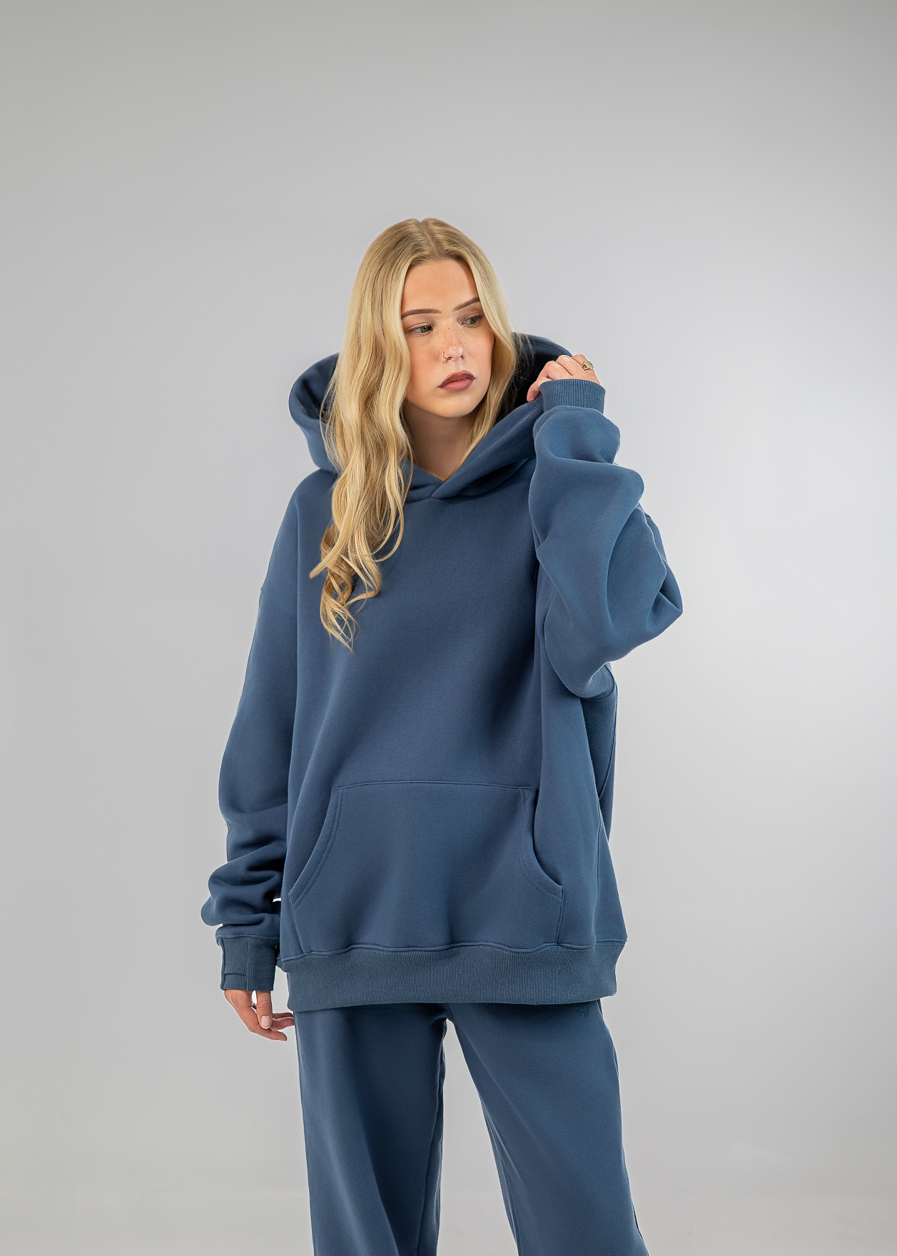 Heavyweight Pullover Hoodie ¡ª Denim (v3)