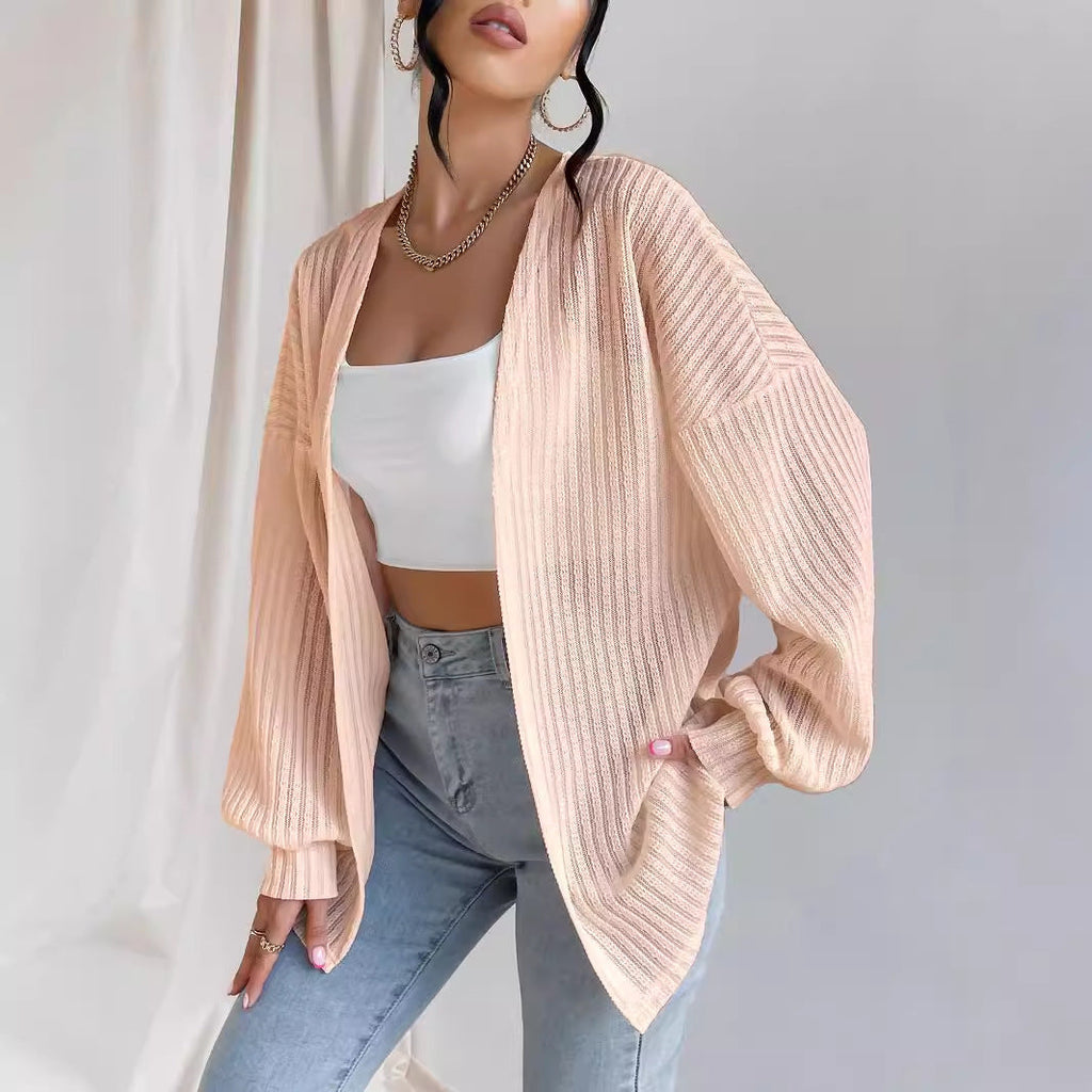 European And American Style Women Top Knitted Cardigan Autumn