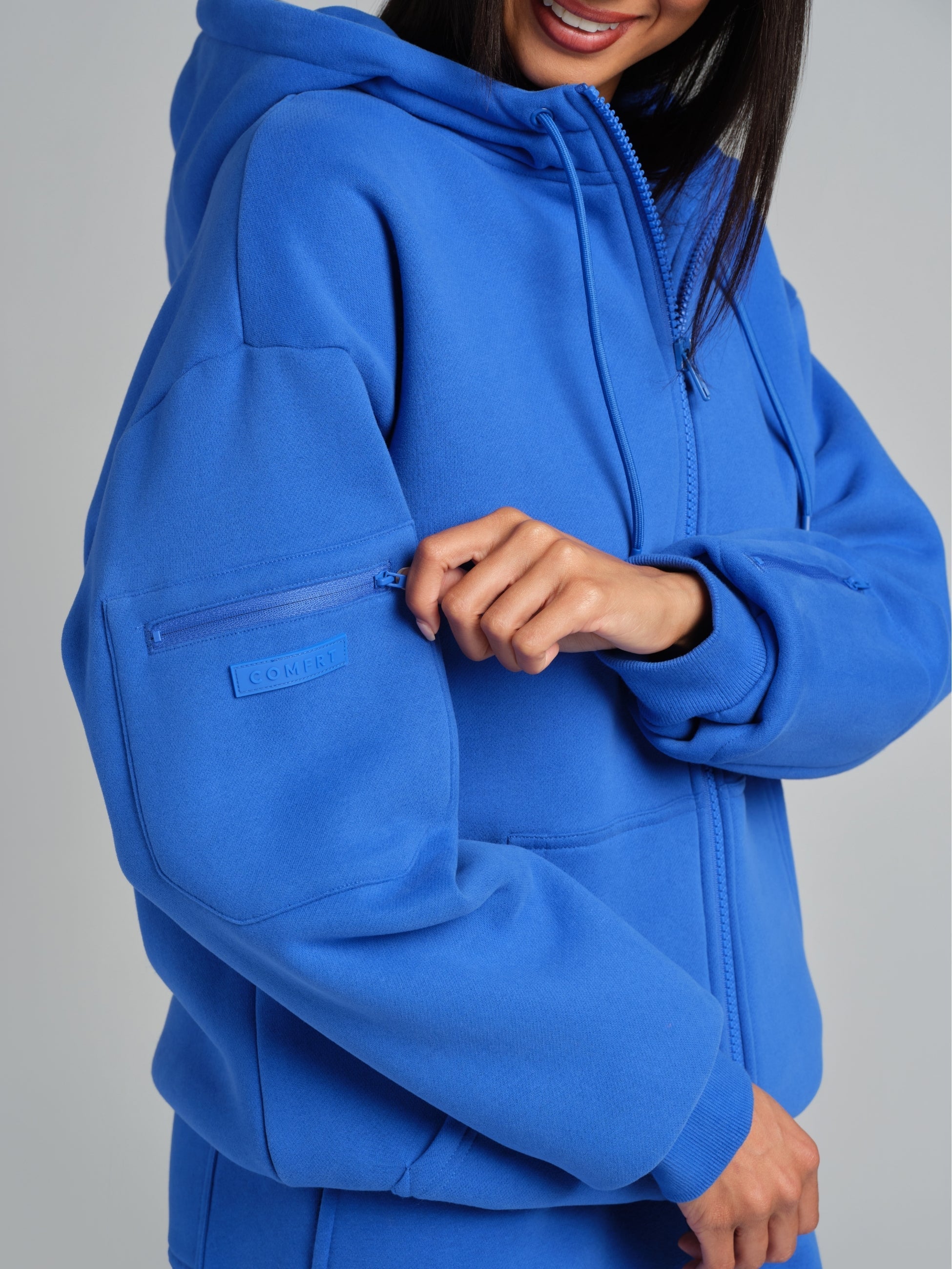 Airplane Mode Travel Zip Hoodie