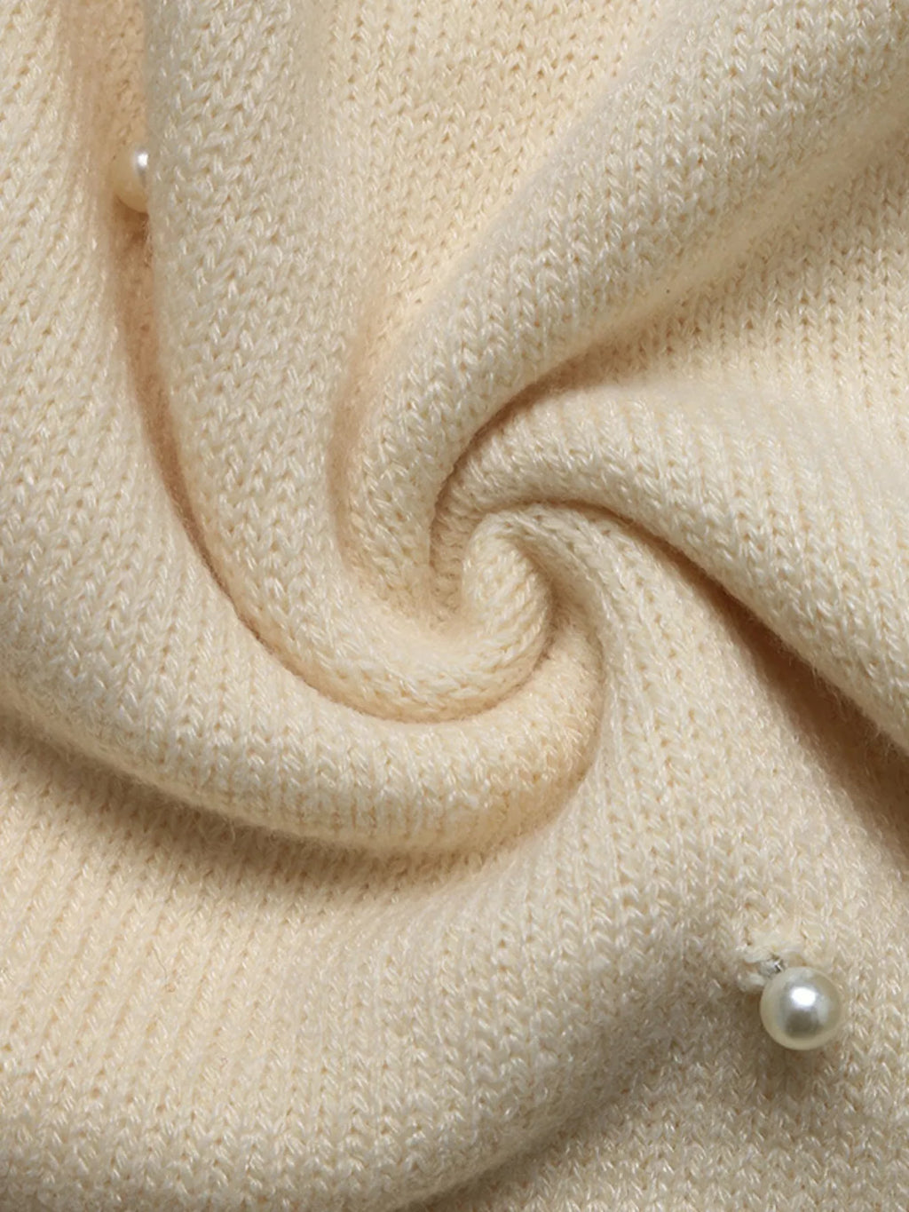 Pearl Embellished Button-Up Cardigan
