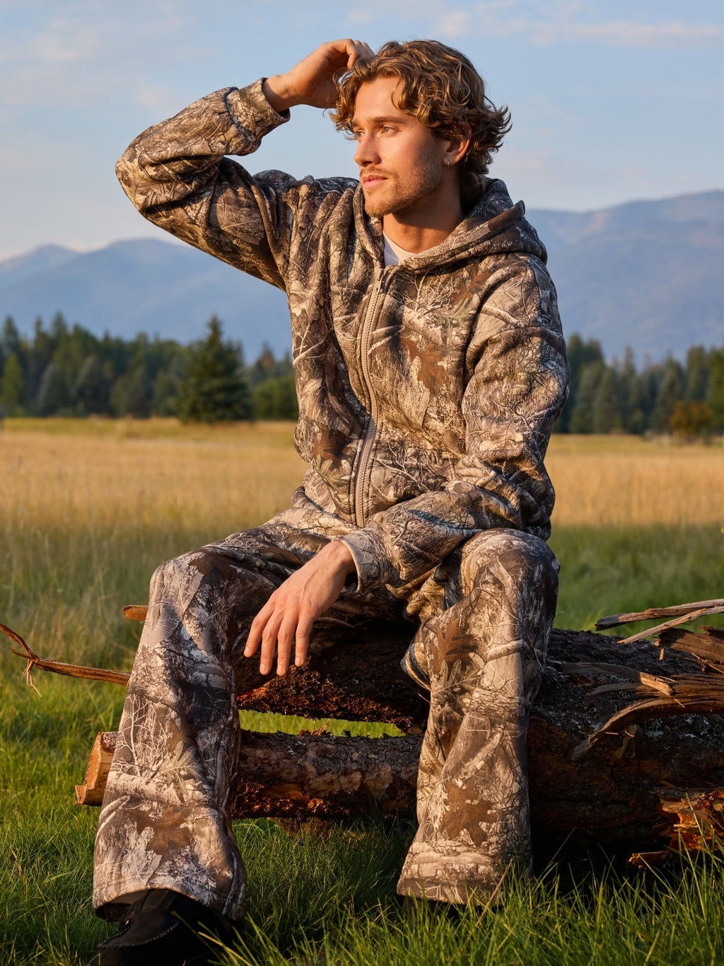 Camo Zip Hoodie