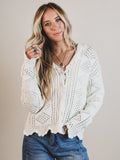 Janis Knit Top - Off White