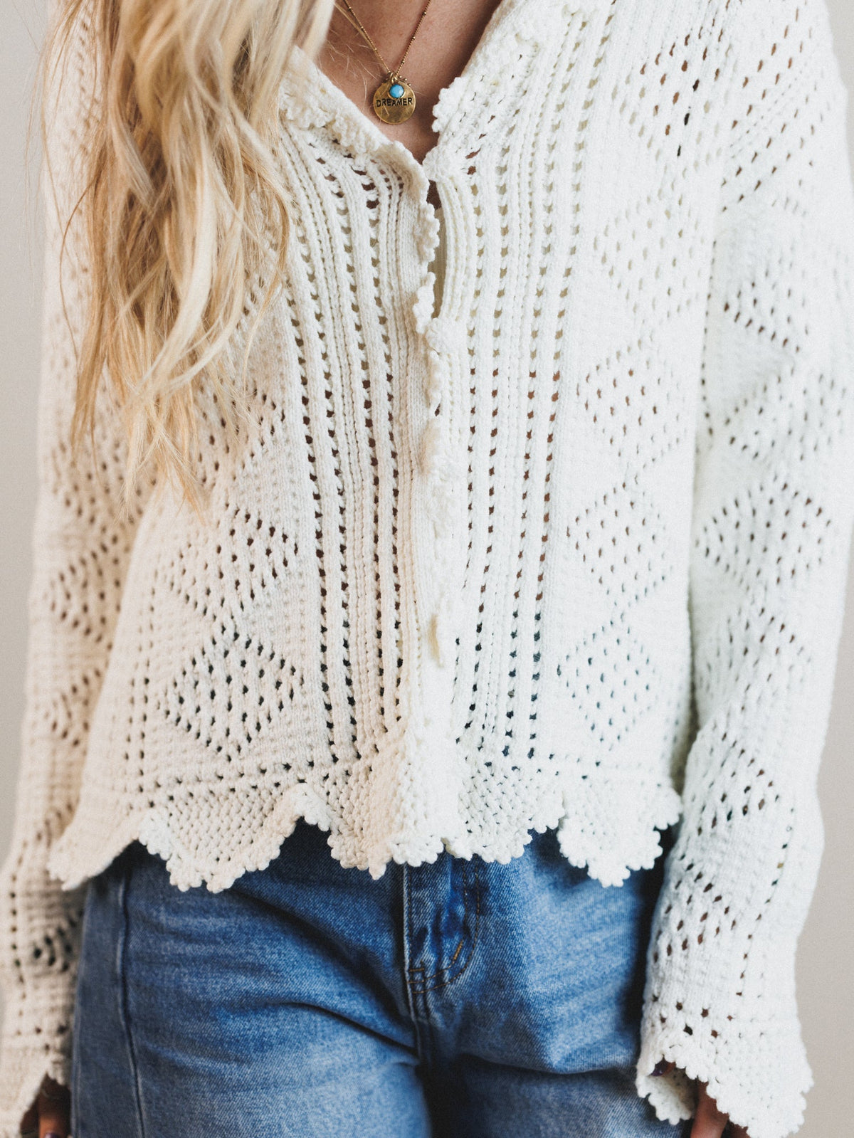 Janis Knit Top - Off White