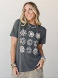 The Nest Boho Suns Graphic Tee - Pepper