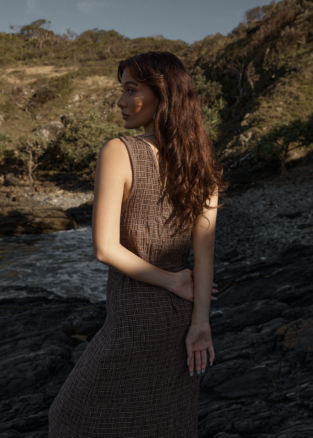 AFENDS Womens Tully - Seersucker Maxi Dress - Hometown Coffee