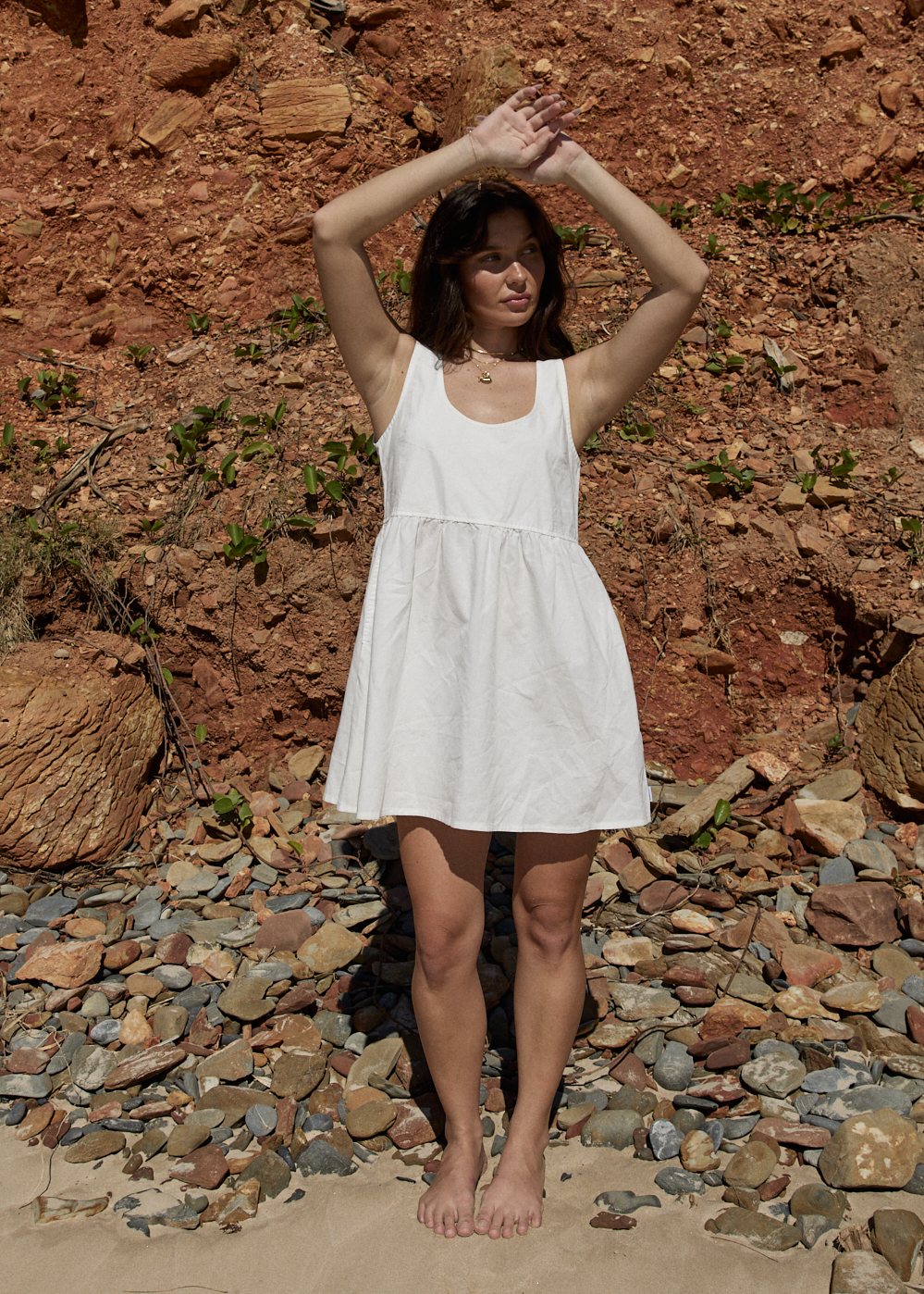 AFENDS Womens Jesse - Mini Dress - White