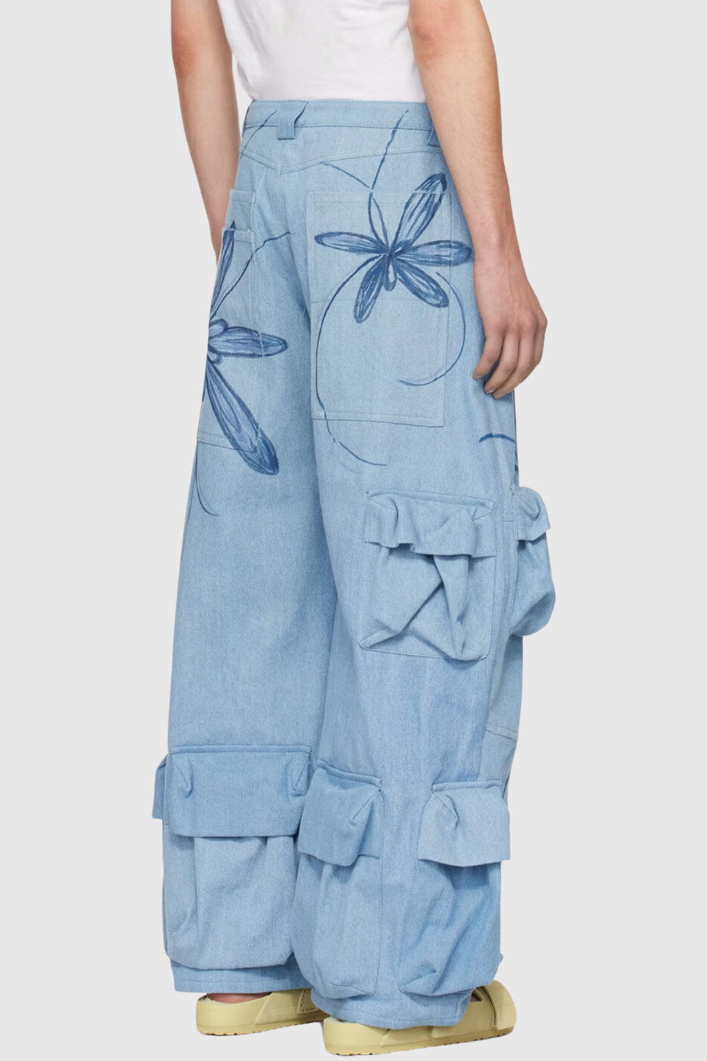 Jemma Floral Printed Cargo Jeans