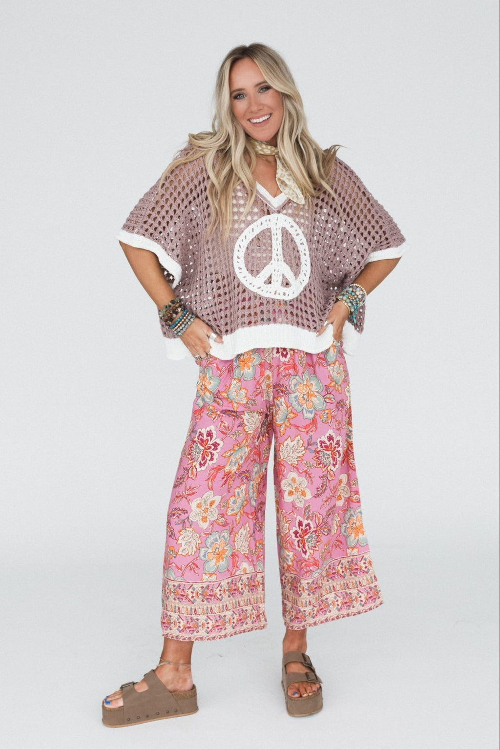 Peace Oasis Top - Mauve
