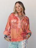Petal Moon Blouse - Orange