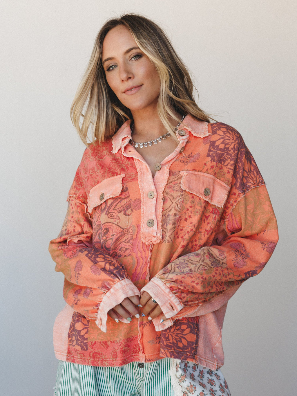 Petal Moon Blouse - Orange