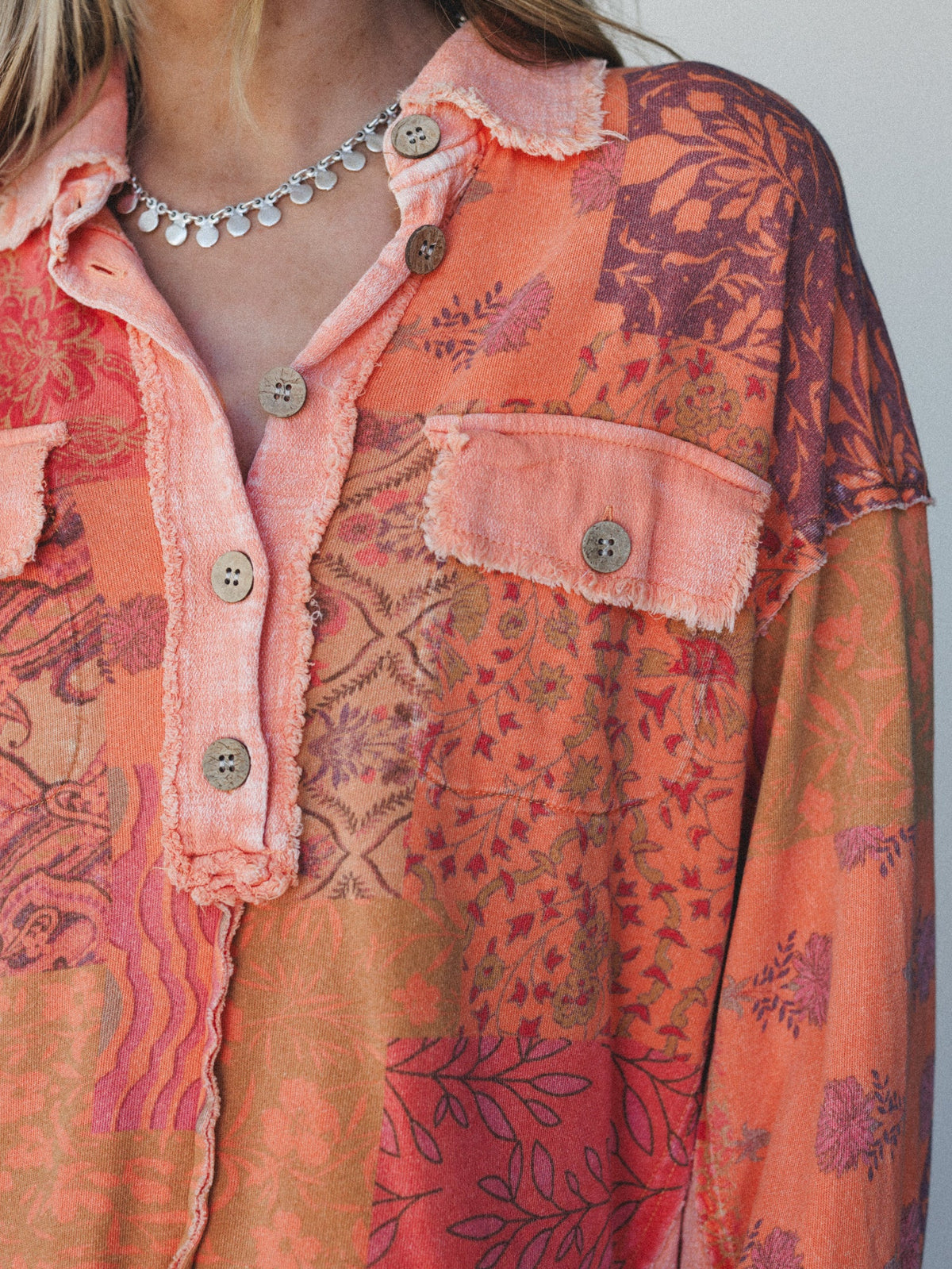 Petal Moon Blouse - Orange