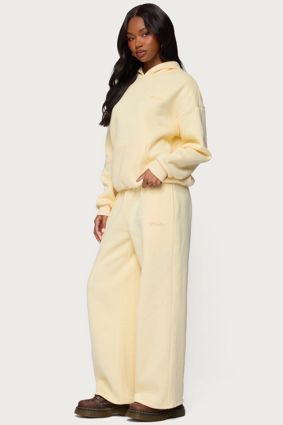 Basic Girl Wide Leg Edikted Sweatpants