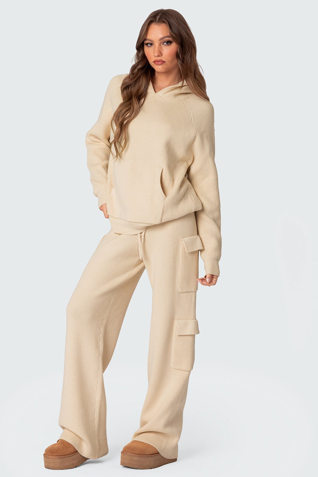 Wynter Oversized Knit Hoodie