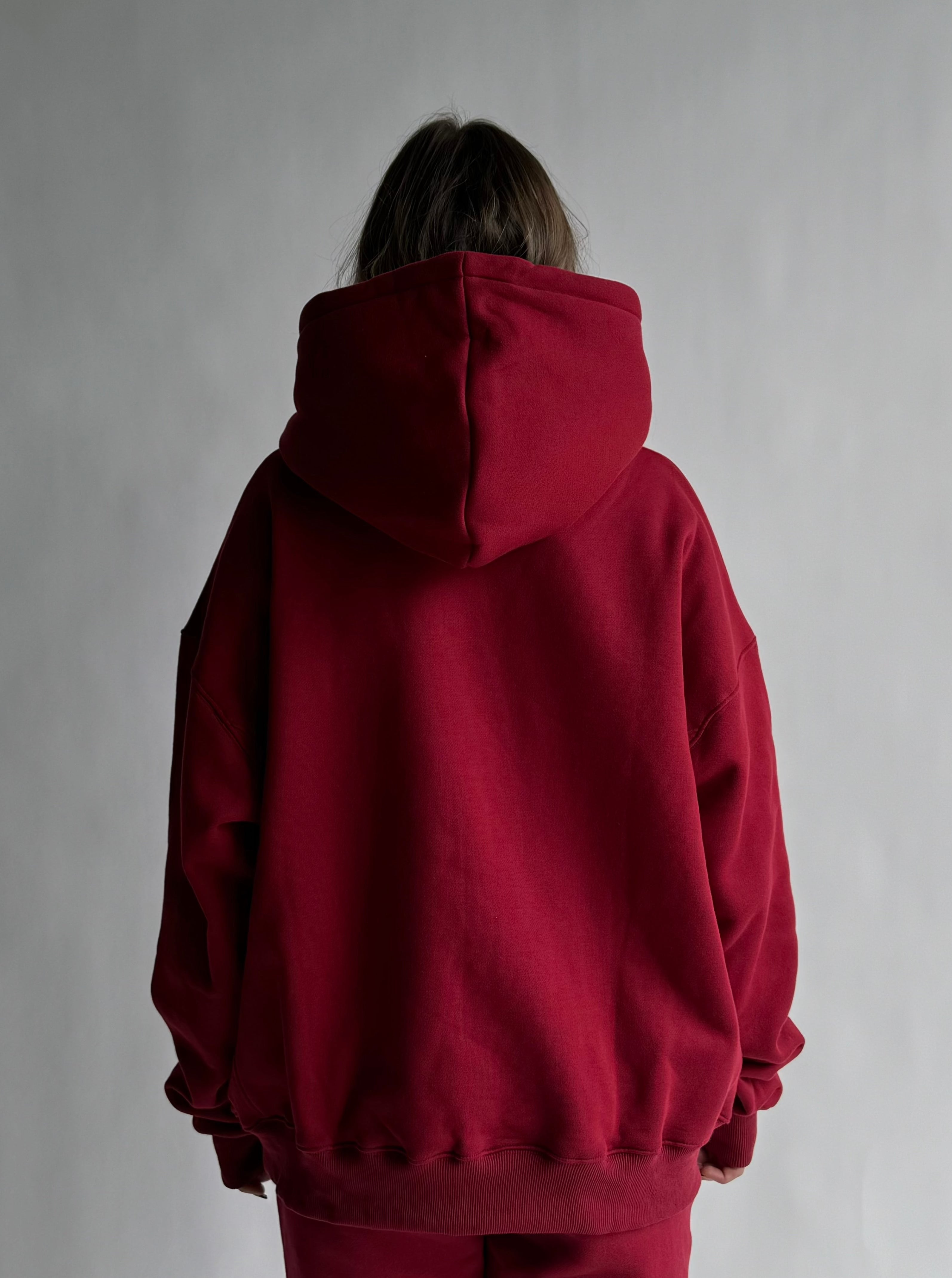 Heavyweight Pullover Hoodie ¡ª College Red (v2)