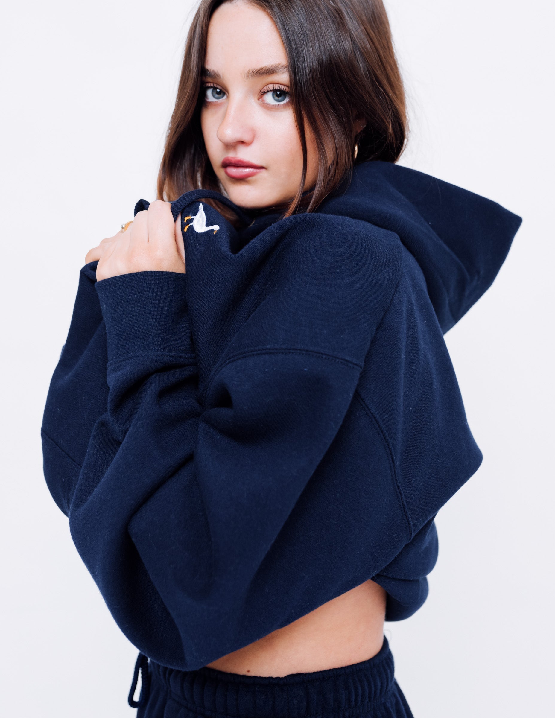 Premium Goose Hood - Navy Blue