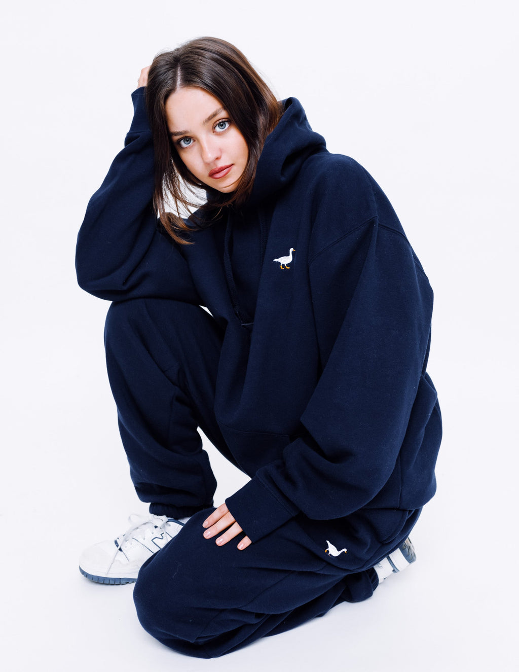 Premium Goose Hood - Navy Blue