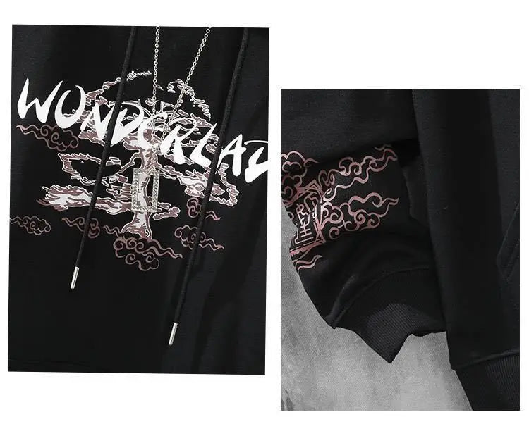 hoodie y2k clothes harajuku Men's anime hip-hop japanese streetwear Sweatshirt hoodies men kpop