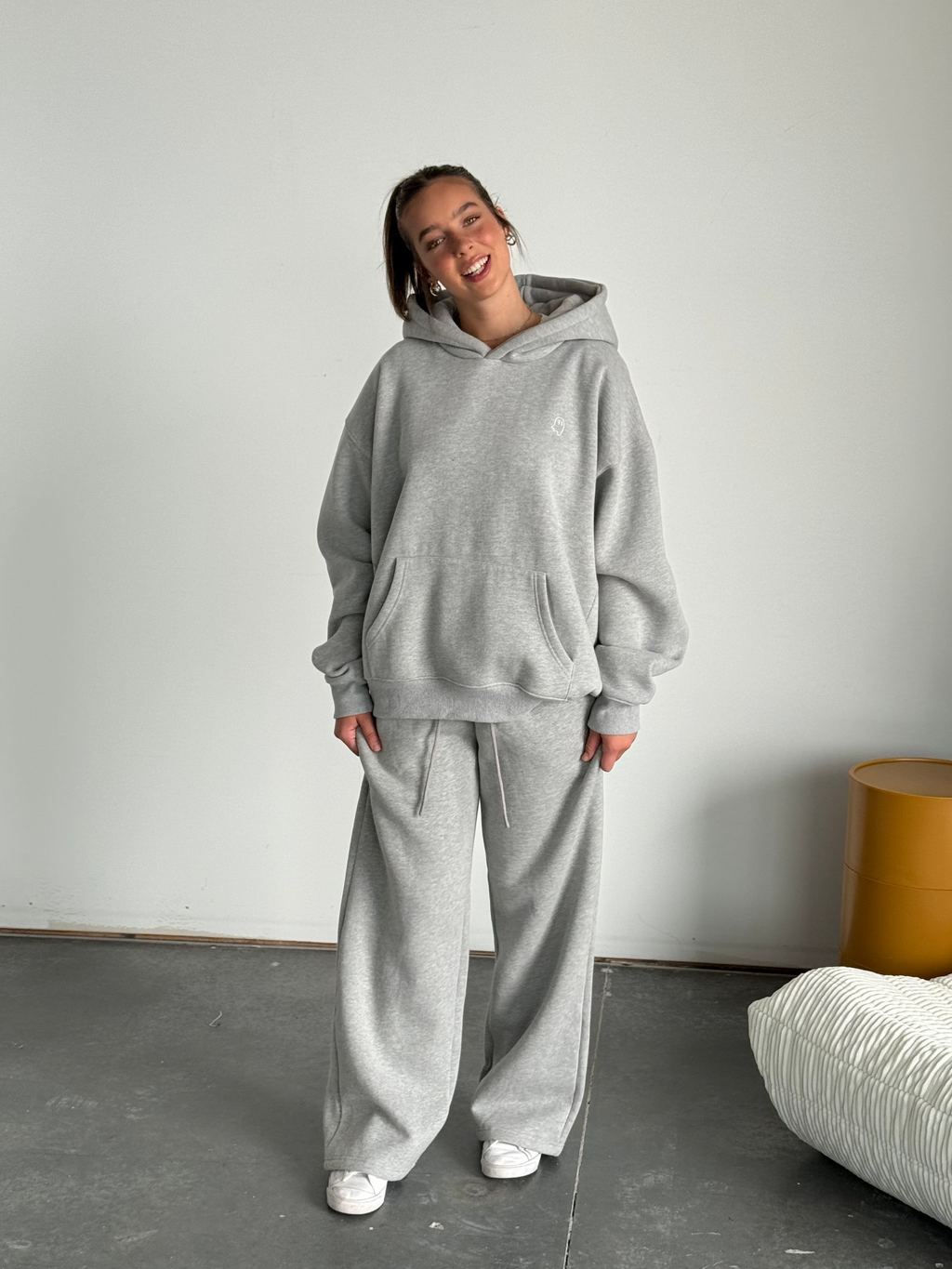 Heavyweight Pullover Hoodie - Athletic Grey (v2)