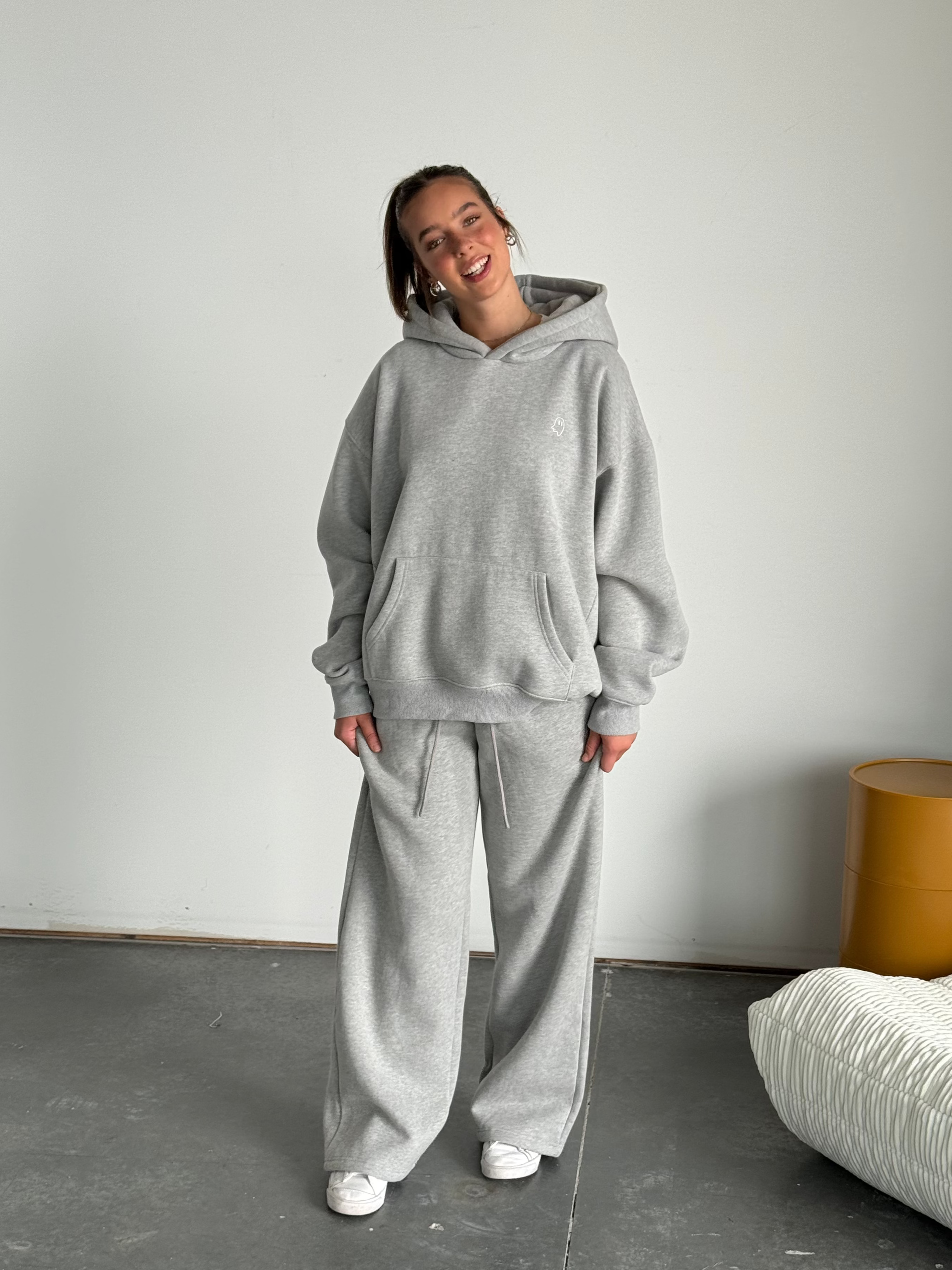 Heavyweight Pullover Hoodie - Athletic Grey (v2)