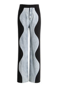 Kate Wave Spliced Jeans
