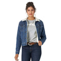 Wrangler Women's Retro Sherpa Lined Western Denim Jacket - Denim