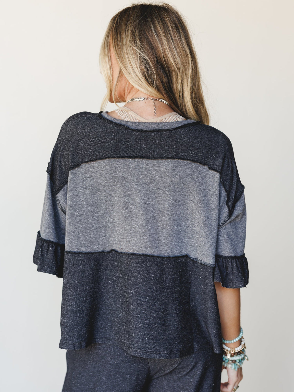 The Nest Soft Horizon Top - Black