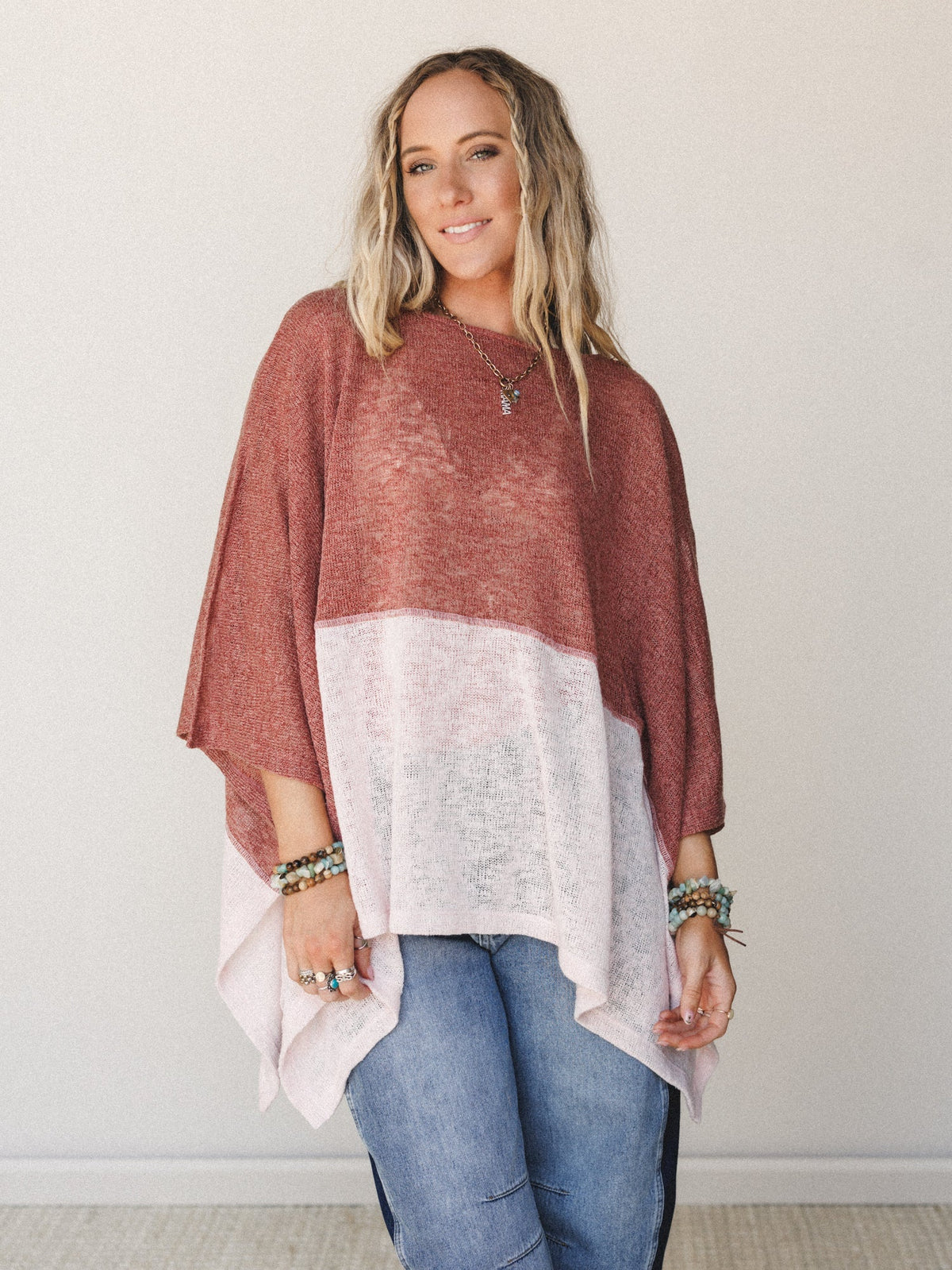 The Nest Bold Horizon Top - Rust Pink