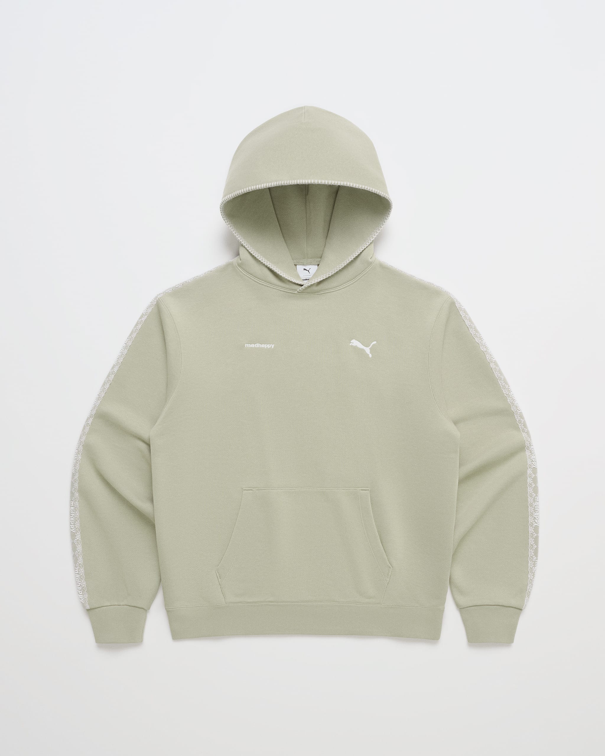 PUMA Lace Trim Fleece Hoodie