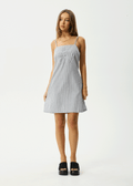 AFENDS Womens Intergalactic - Mini Dress - Navy Stripe