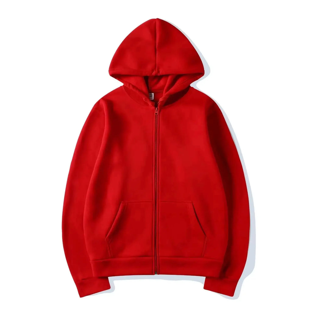 Men's Zip Up Hoodies Casual Zipper Jacket Coats Women Fleece Autumn Winter Harajuku Gothic Hooded Sweatshirts Sports Streetwear