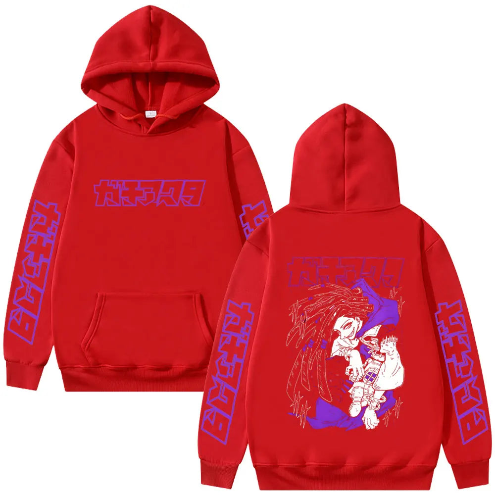 Hoodie Men Women Manga Retro Oversized Hooded Sweatshirt Unisex Fashion Trend Oversized Pullover Hoodies