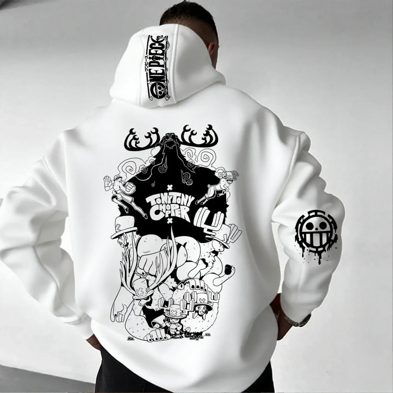One Piece Chopper Anime Hoodie Men Women Pullover Sweatshirt Graphic Print Streetwear Casual New Spring Autumn Long Sleeve Top