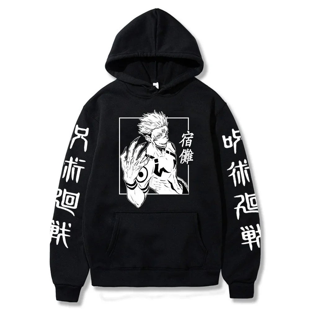 Jujutsu Kaisen Anime Ryomen Sukuna  Clothes Hooded Sweatshirts Cosplay Streetwear Hoodie Tops Birthday Gifts