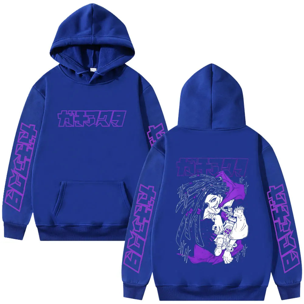 Hoodie Men Women Manga Retro Oversized Hooded Sweatshirt Unisex Fashion Trend Oversized Pullover Hoodies