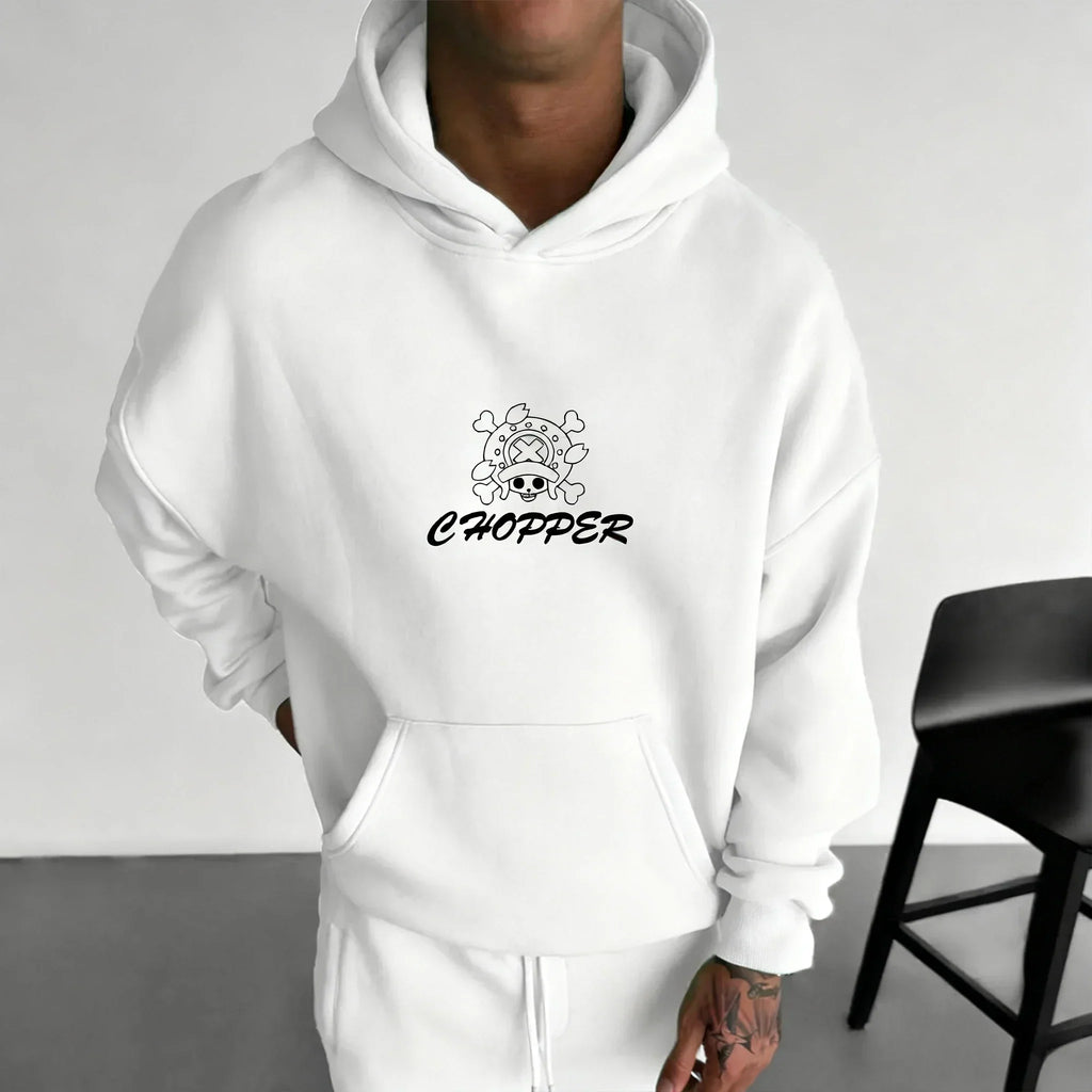 Anime Autumn/Winter Hoodie 2025 Men's New Tony Tony Chopper Printed Street Hip Hop Fashion Casual Parent Child Top