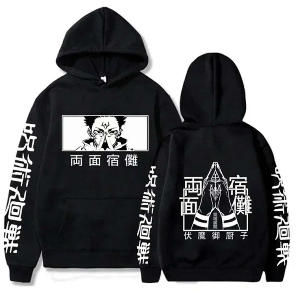 hoodies for man 3D Anime Satoru Gojo Printing Hooded Men Women Hoodies Prevalent Harajuku Manga Unisex Sweatshirt Men's clothing