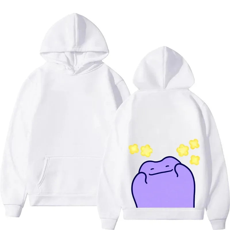 Anime Cute Ditto Painted Hoodie Men's and Women's Autumn/Winter New Y2K Harajuku Oversize Casual Sweater Top