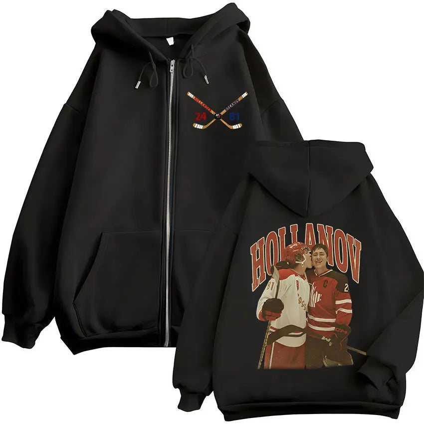 Zipper Hoodies Men's Women Clothing Fashion Zip Up Sweatshirts Jackets Coats