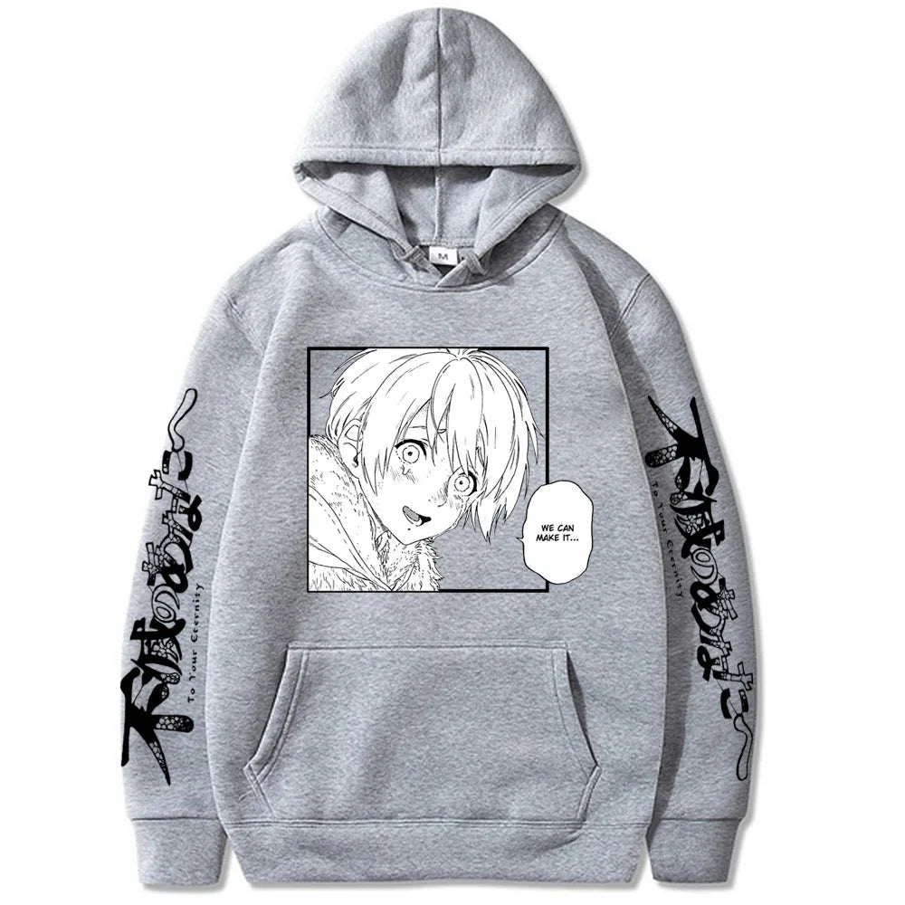 Japanese Anime Fushi We Can Make It To Your Eternity Men's Hoodie Sweatshirt Fashion Brand Design Pullover Fleece Streetwear Top