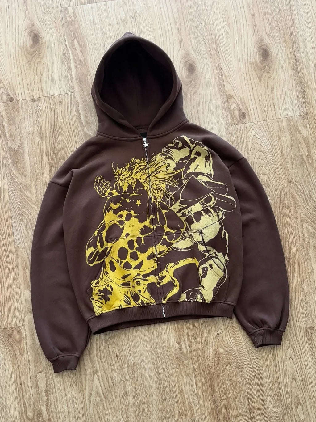 Harajuku Jojo Bizarre Adventure Zip Up Hoodies Oversized Mens Womens Zipper Hoodie Hip Hop CoupleS Y2k Street Sweatshirt