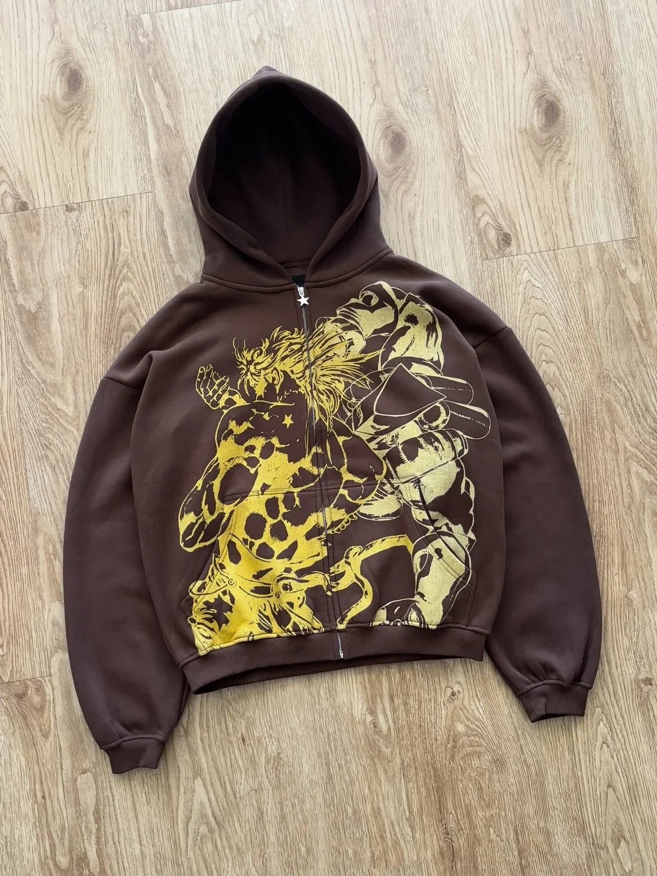 Harajuku Jojo Bizarre Adventure Zip Up Hoodies Oversized Mens Womens Zipper Hoodie Hip Hop CoupleS Y2k Street Sweatshirt