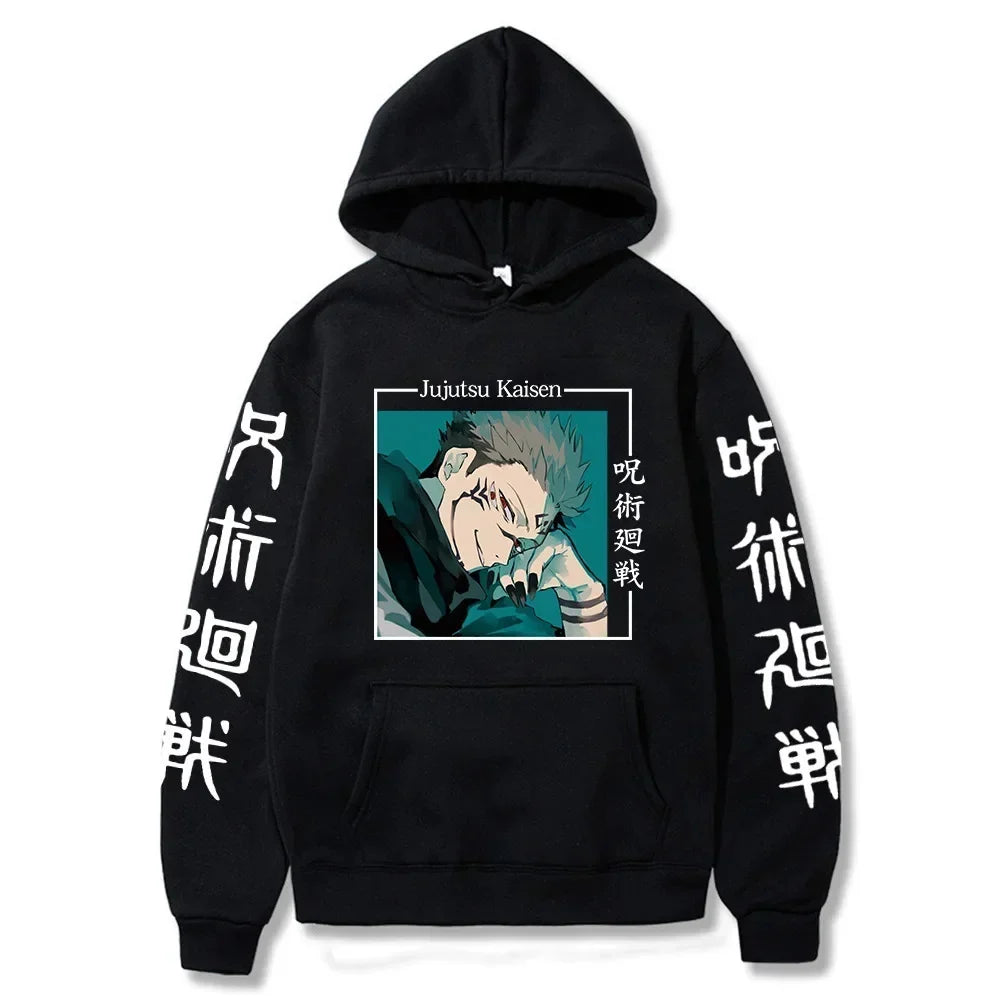 hoodies for man 3D Anime Satoru Gojo Printing Hooded Men Women Hoodies Prevalent Harajuku Manga Unisex Sweatshirt Men's clothing