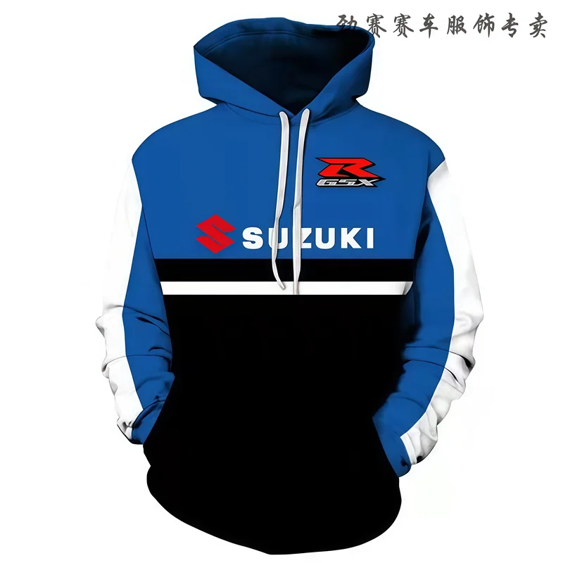 3DPrinted Autumn/Winter vintage Men's motorcycle hoodie Outdoor Street Casual Sport high-quality pullover Warm